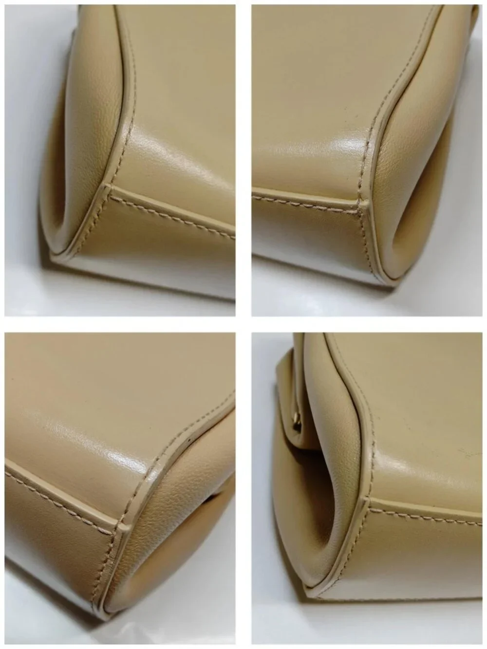 Authentic Bottega Veneta Ivory Leather Shoulder Bag